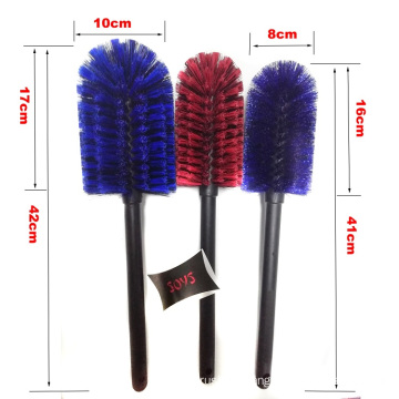 Stiff handle Blue detailed brush for car  Rim cleaning